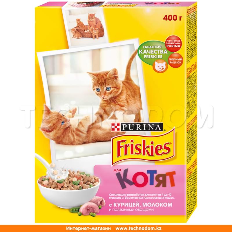 Сухой корм Friskies для котят, с курицей, молоком и полезными овощами 400 г - фото #0, Technodom.kz