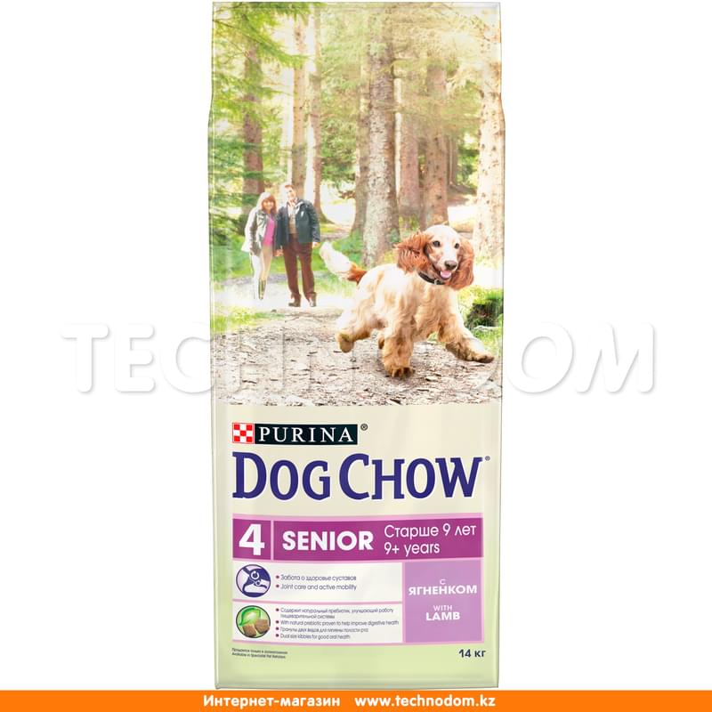 Сухой корм Dog Chow для взрослых собак старше 9 лет, с ягненком 14 кг - фото #0, Technodom.kz