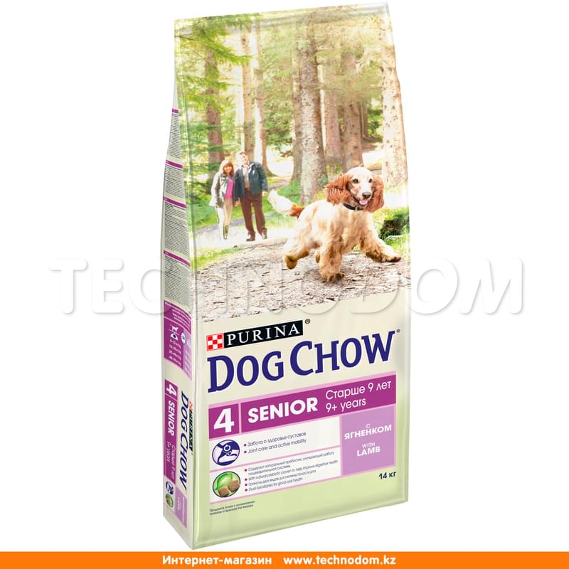 Сухой корм Dog Chow для взрослых собак старше 9 лет, с ягненком 14 кг - фото #1, Technodom.kz