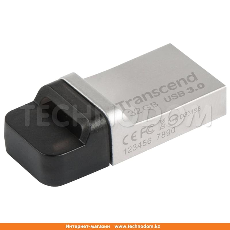USB Флешка 32GB Transcend JetFlash 880S Type-A/Micro 3.1 Gen 1 (3.0) OTG (TS32GJF880S) - фото #0, Technodom.kz