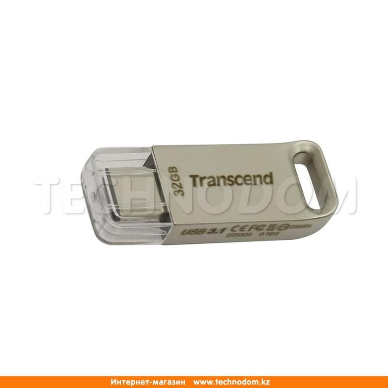 USB Флешка 32GB Transcend JetFlash 850S Type-C 3.1 Gen 1 (3.0) Gold (TS32GJF850S) - фото #0, Technodom.kz