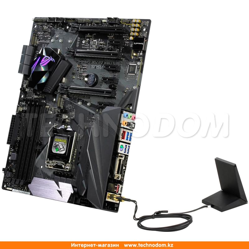 Материнская плата Asus STRIX Z270E Gaming LGA1151 4DDR4 PCI-E 3x16 4x1 (HDMI+DP+DVI-D) ATX - фото #2, Technodom.kz