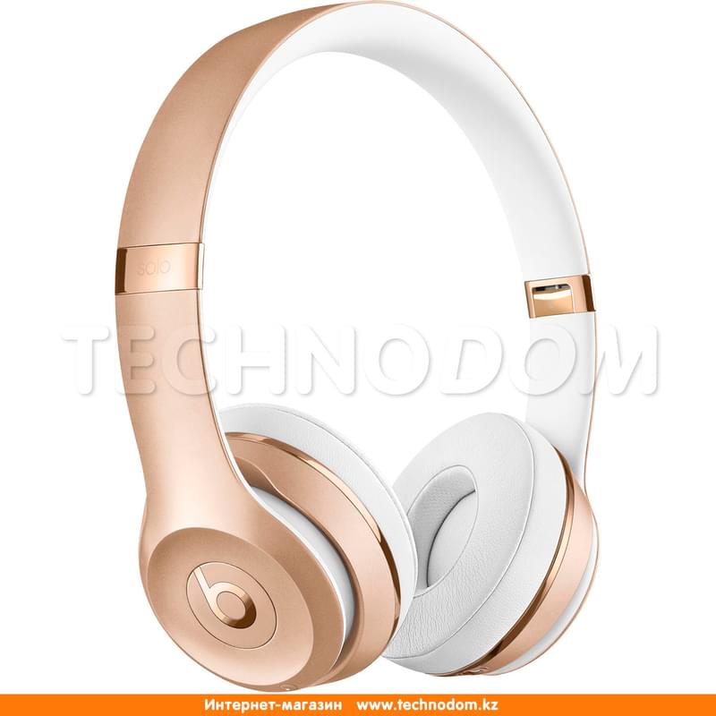 Наушники Накладные Beats Bluetooth Solo 3, Gold (MNER2ZM/A) - фото #1, Technodom.kz