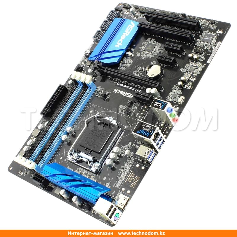 Материнская плата ASRock Z97 Anniversary LGA1150 4DDR3 PCI-E 1x16 3x1 (HDMI) ATX - фото #2, Technodom.kz Материнская плата ASRock Z97 Anniversary LGA1150 4DDR3 PCI-E 1x16 3x1 (HDMI) ATX - фото #2, Technodom.kz