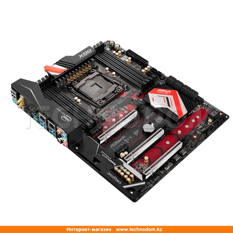 Материнская плата ASRock X99 PROF. GAMING I7 LGA2011-3 8DDR4 PCI-E 3x16 2x1 ATX - фото #2, Technodom.kz