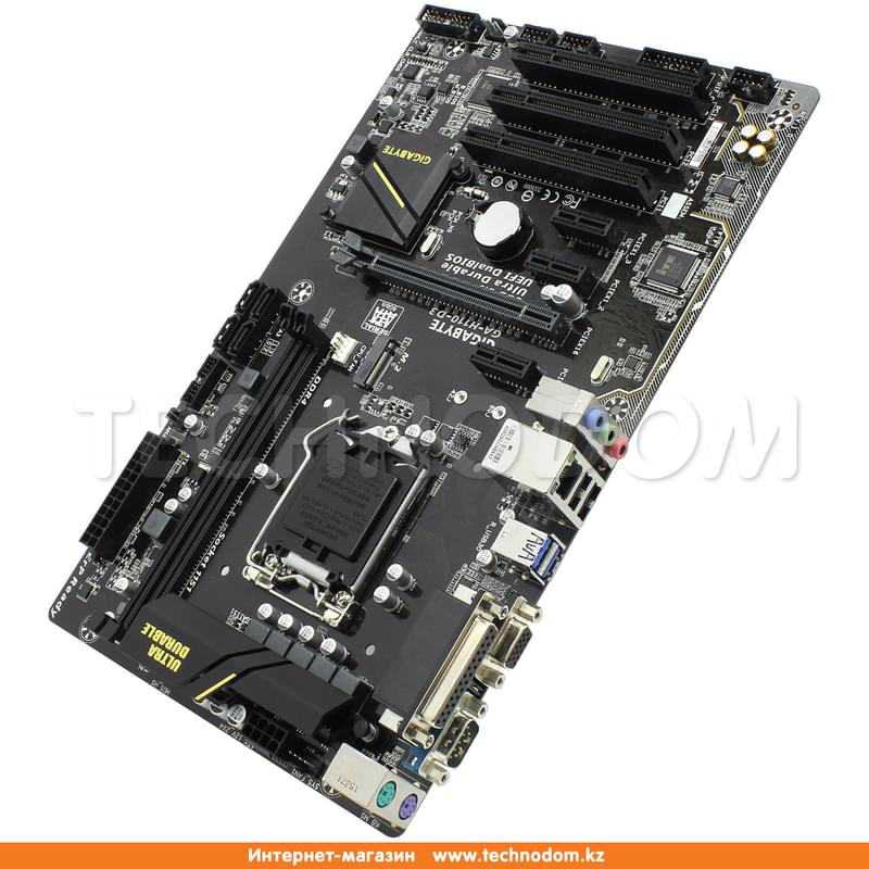 Материнская плата Gigabyte GA-H110-D3 LGA1151 2DDR4 PCI-E 1x16 3x1 (VGA) ATX - фото #0, Technodom.kz