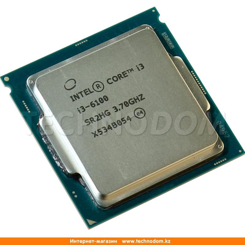 Процессор Intel Core i3-6100 (C2/T4, 3M Cache, 3.7GHz) LGA1151 OEM - фото #0, Technodom.kz