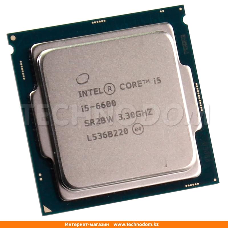 Процессор Intel Core i5-6600 (C4/T4, 6M Cache, 3.3 up to 3.9GHz) LGA1151 OEM - фото #0, Technodom.kz