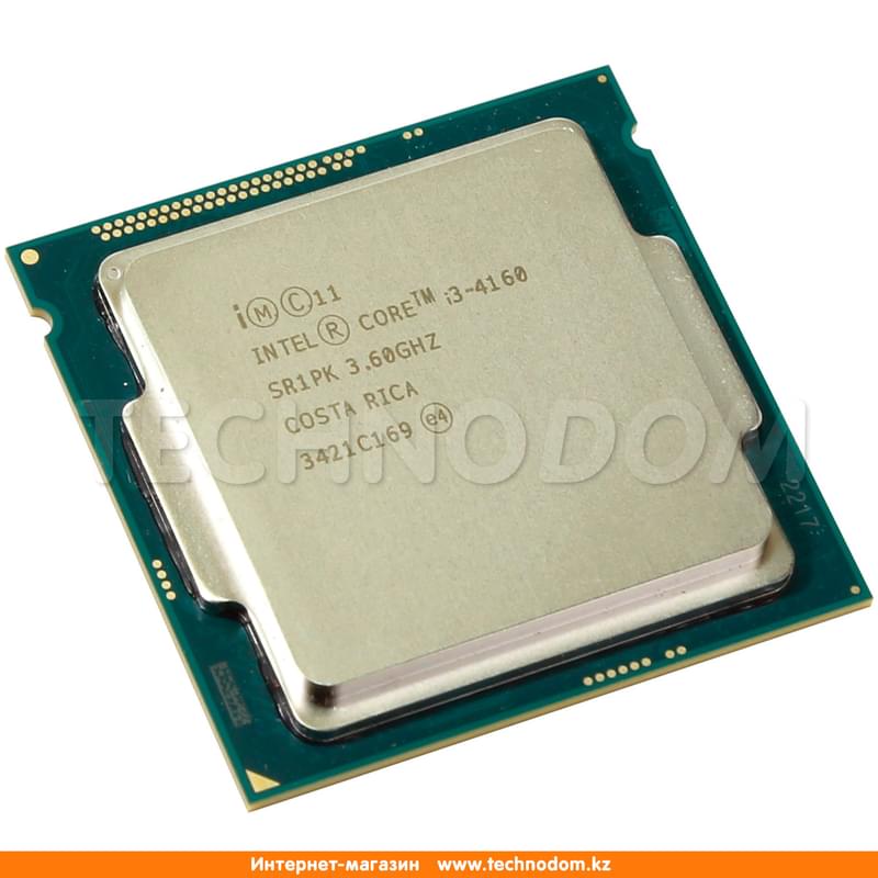 Процессор Intel Core i3-4160 (C2/T4, 3M Cache, 3.6GHz) LGA1150 OEM - фото #0, Technodom.kz