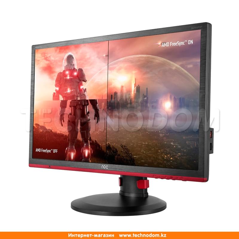 Монитор Игровой 24" AOC G2460PF 1920x1080 16:9 TN 144ГЦ (HDMI+DVI-D) Black - фото #1, Technodom.kz