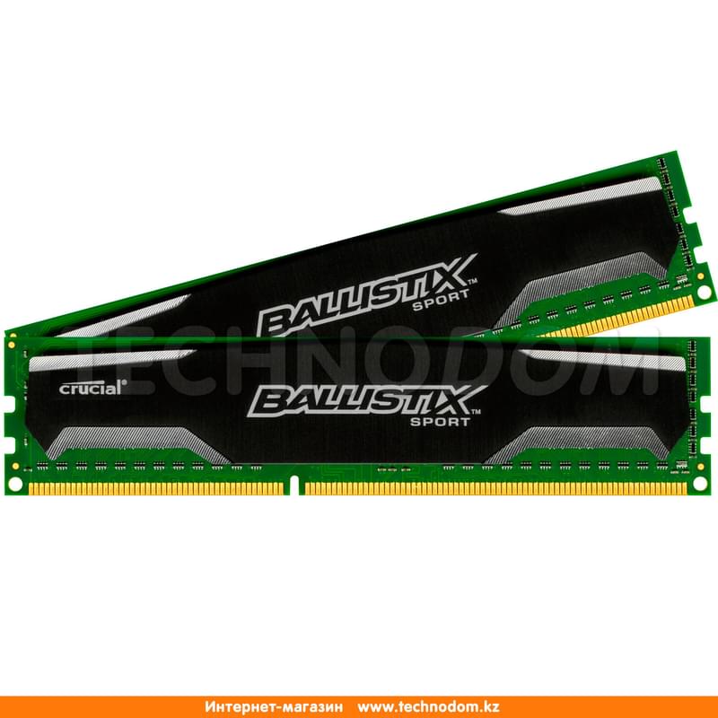 Оперативная память Crucial 16GB Kit (8GBx2) DDR3-1600 Ballistix UDIMM (BLS2CP8G3D1609DS1S00CEU) - фото #0, Technodom.kz