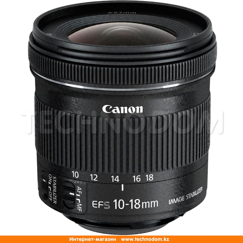 Canon объективі EF-S 10-18mm f/4.5-5.6 IS STM - фото #0, Technodom.kz