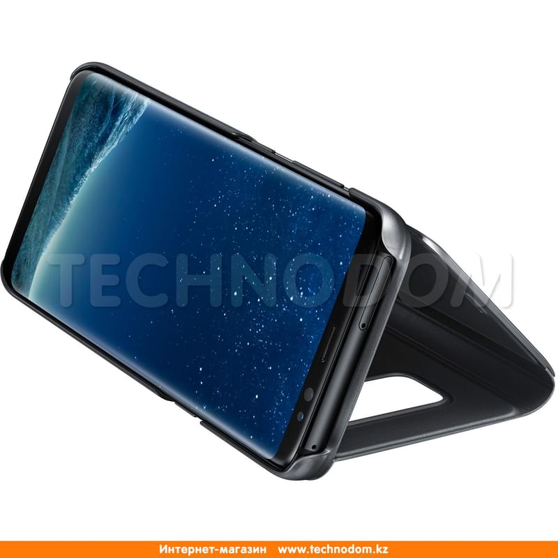 Чехол для Samsung Galaxy S8+/G955, Clear View Standing Cover, Black (EF-ZG955CBEGRU) - фото #3, Technodom.kz