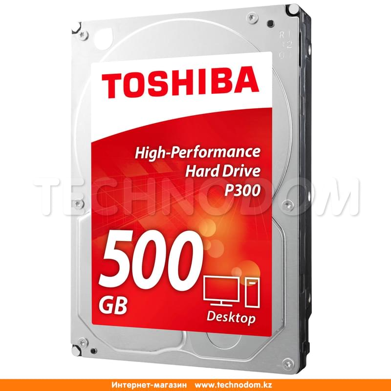 Внутренний HDD 3.5" 500GB Toshiba P300 High-Performance SATA-III (HDWD105UZSVA) - фото #0, Technodom.kz