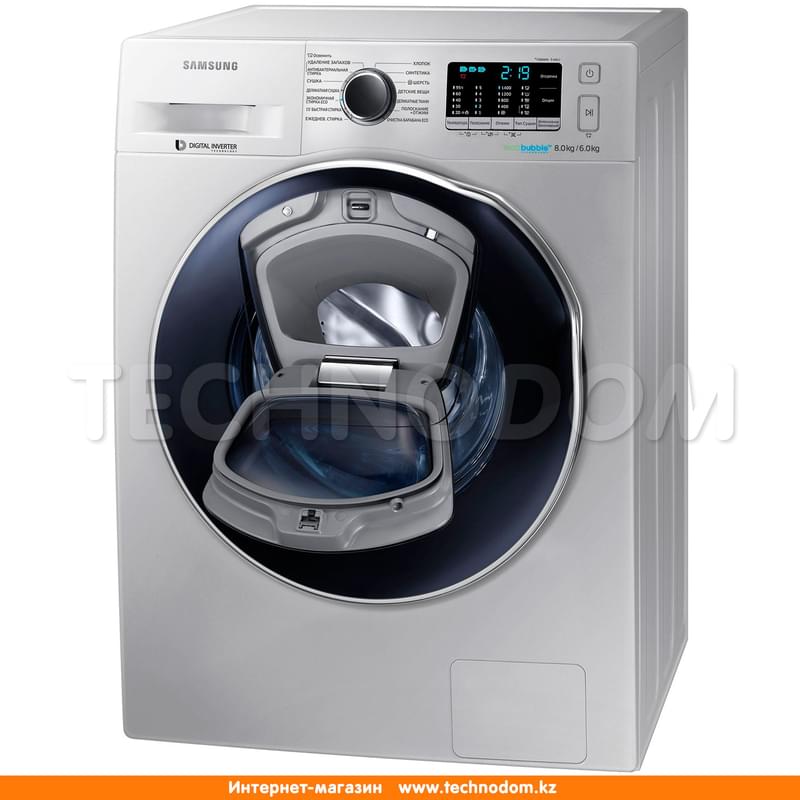Стиральная машина с сушкой Samsung WD80K5410OS/LP - фото #3, Technodom.kz Стиральная машина с сушкой Samsung WD80K5410OS/LP - фото #3, Technodom.kz