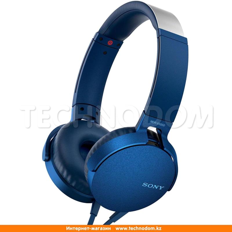 Наушники Накладные Sony MDR-XB550AP, Blue - фото #0, Technodom.kz Наушники Накладные Sony MDR-XB550AP, Blue - фото #0, Technodom.kz