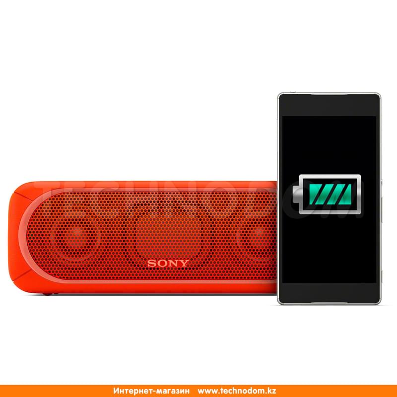 Колонки Bluetooth Sony SRS-XB30, Red - фото #2, Technodom.kz