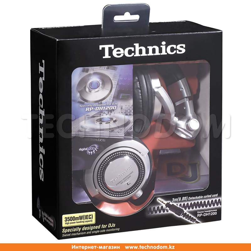 Наушники Накладные Panasonic Technics RP-DH1200E-S, Silver - фото #2, Technodom.kz