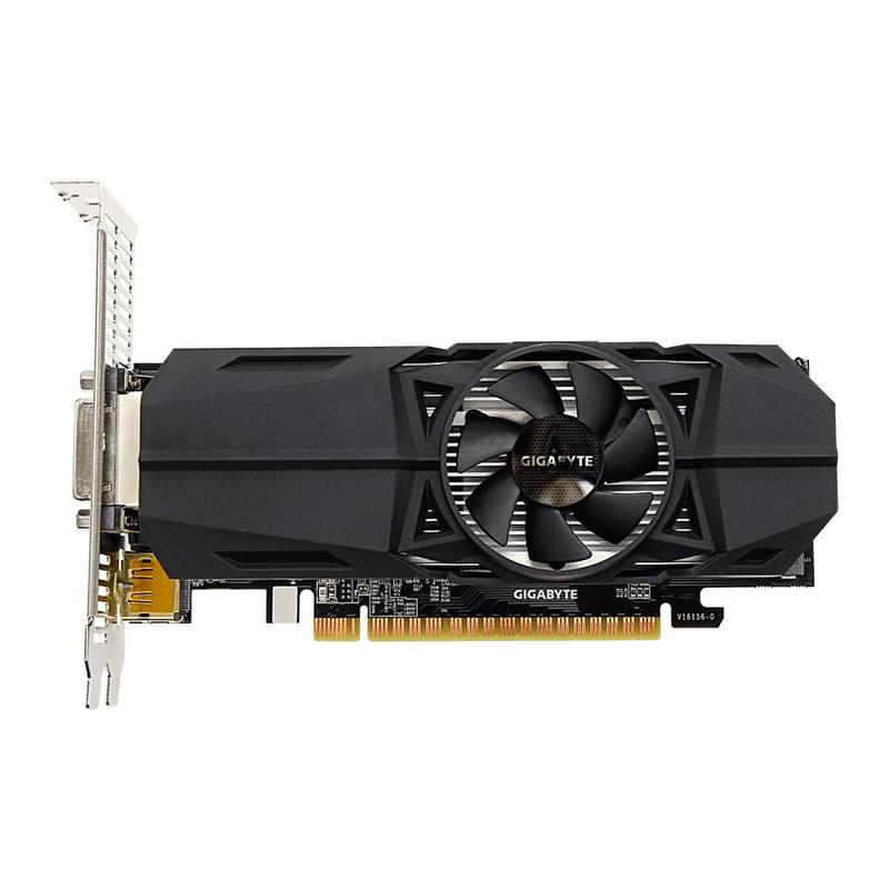 Видеокарта Gigabyte Nvidia GeForce GTX 1050 Ti 4Gb OC Low Profile (DVI+2*HDMI+DP)(GV-N105TOC-4GL) - фото #0, Technodom.kz