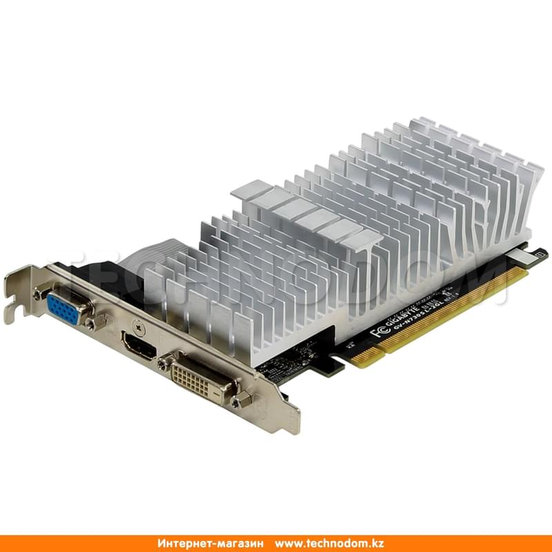 Видеокарта Gigabyte Nvidia GeForce GT 730 2Gb (VGA+DVI+HDMI)(GV-N730SL-2GL) - фото #0, Technodom.kz