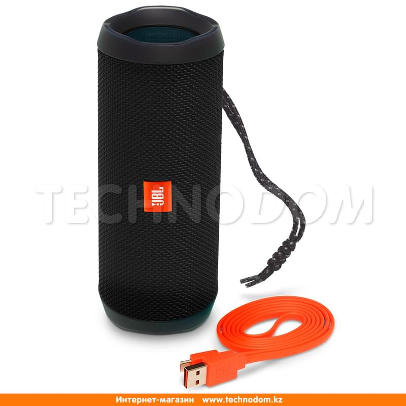 Колонки Bluetooth JBL Flip 4, Black (JBLFLIP4BLK) - фото #2, Technodom.kz