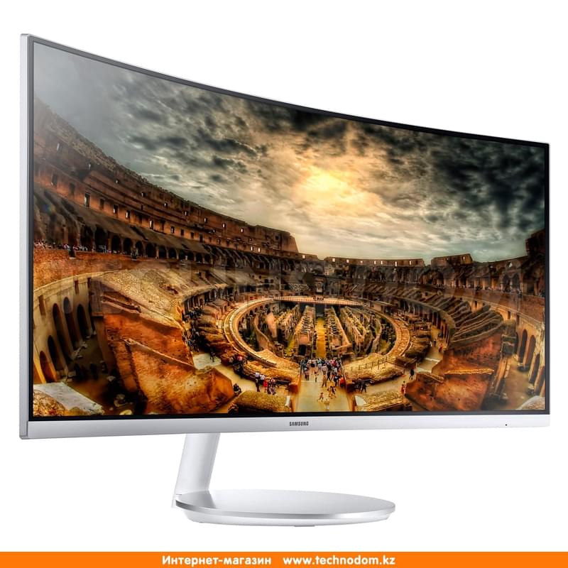 Монитор 34" Samsung LC34F791WQIXCI 3440х1440 21:9 VA 100ГЦ (2HDMI+DP)  Curved White - фото #4, Technodom.kz