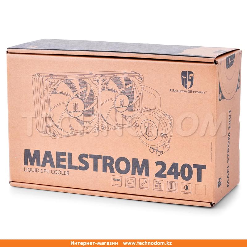 Водяное охлаждение Deepcool MAELSTROM 240T (DP-GS-H12RL-MS240T) - фото #6, Technodom.kz