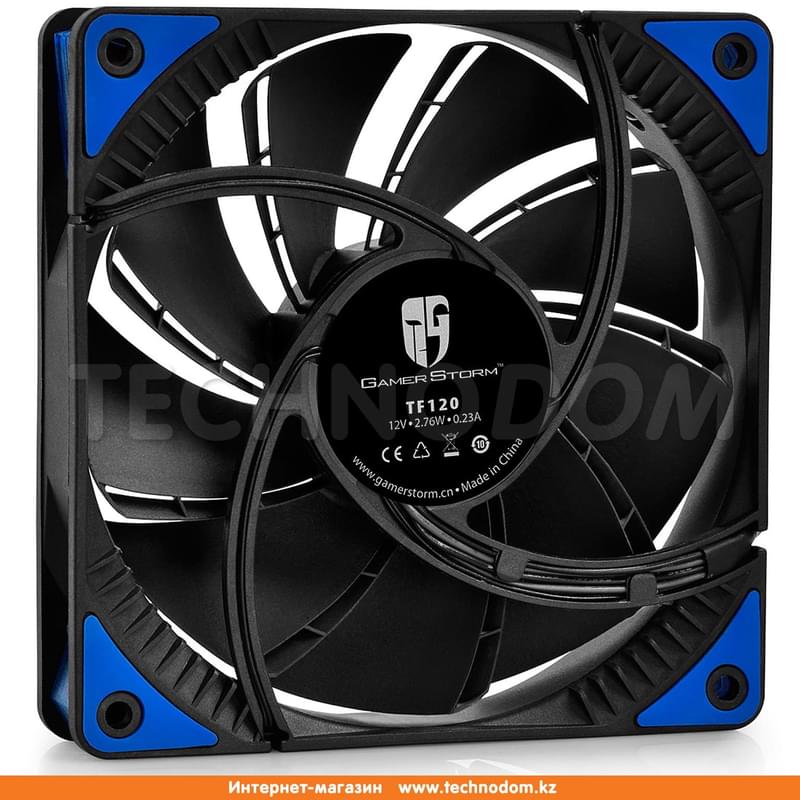 Кулер для кейса Deepcool TF 120 BK/BUL (DPGS-FTF-TF120BG) - фото #1, Technodom.kz