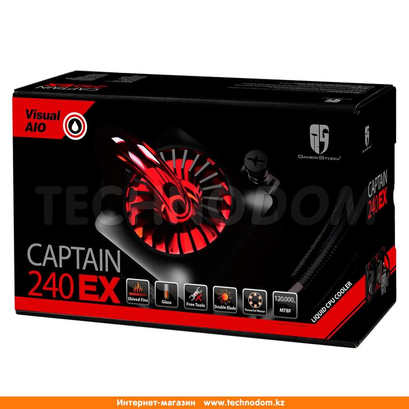 Водяное охлаждение, Deepcool СAPTAIN 240 EX (DP-GS-H12L-CT240EX) - фото #3, Technodom.kz