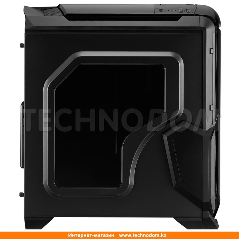 ПК корпус Aerocool ATX, Micro ATX, USB 3.0/2*2.0, Кардридер SD/microSD, HD-Audio+Mic (BattleHawk Black) - фото #4, Technodom.kz