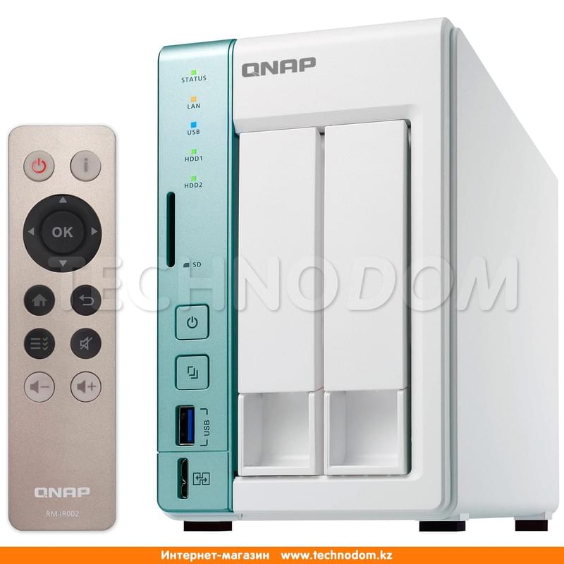 Сетевой накопитель NAS QNAP 2 отсека для HDD, с функцией USB Quick Access (TS-251A-2G) - фото #3, Technodom.kz