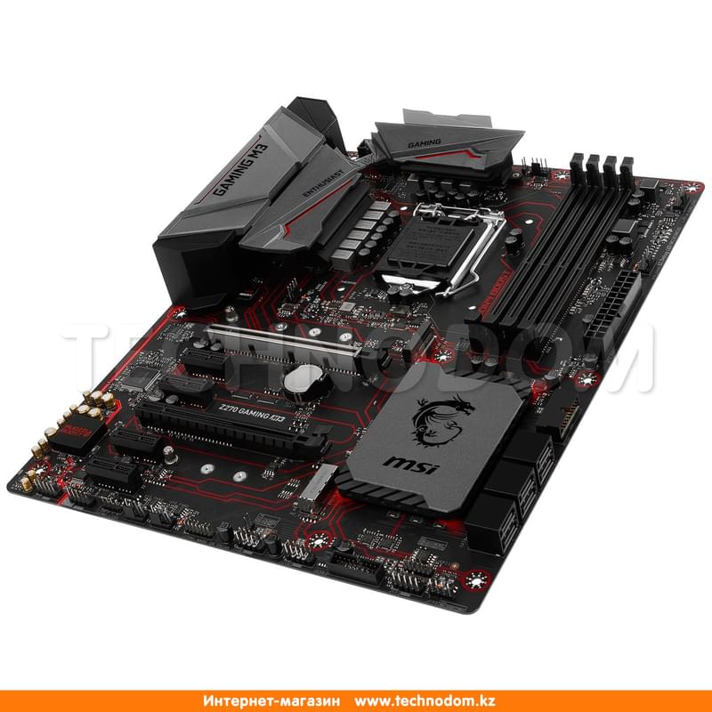 Материнская плата MSI Z270 Gaming M3 LGA1151 4DDR4 PCI-E 2x16 4x1 (HDMI+DVI-D) ATX - фото #2, Technodom.kz