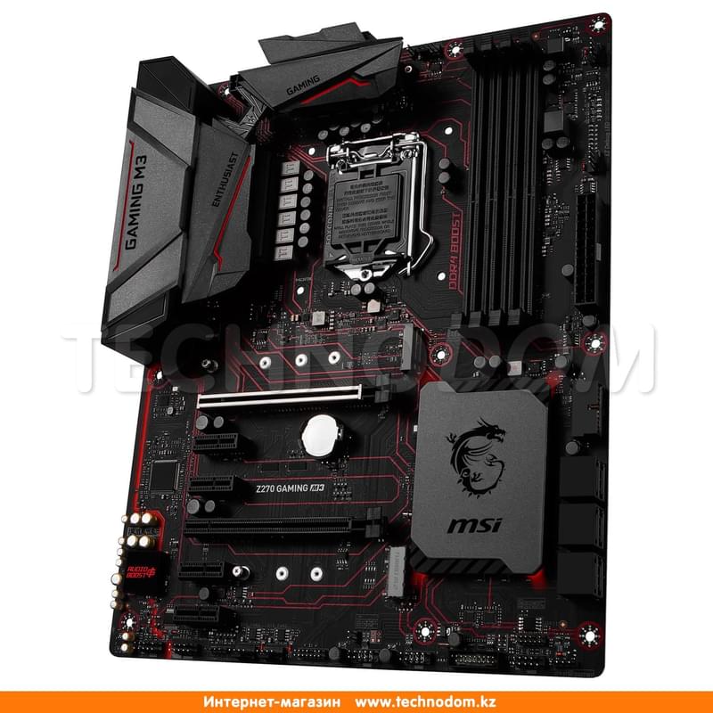 Материнская плата MSI Z270 Gaming M3 LGA1151 4DDR4 PCI-E 2x16 4x1 (HDMI+DVI-D) ATX - фото #3, Technodom.kz