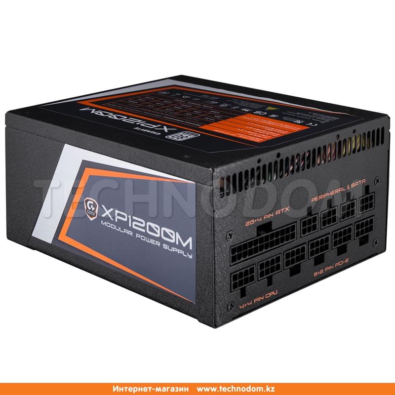Блок питания Gigabyte ATX 1200W (GP-XP1200M) 24+8+8 pin (2 разборных 8-pin коннектора (4+4pin)) - фото #0, Technodom.kz