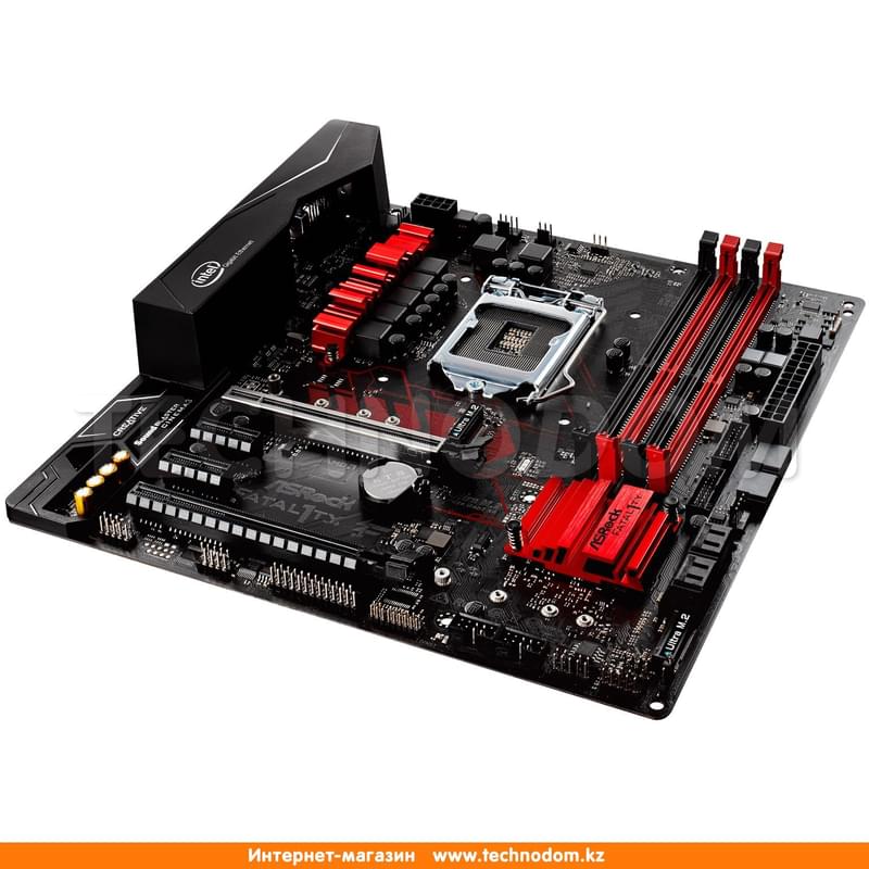 Материнская плата ASRock Fatal1ty H270M Performance LGA1151 4DDR4 PCI-E 2x15 2x1 (HDMI+DVI+VGA) mATX - фото #3, Technodom.kz