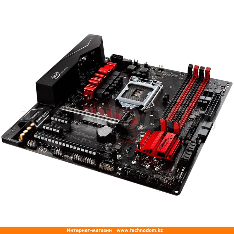 Материнская плата ASRock Fatal1ty B250M Performance LGA1151 4DDR4 PCI-E 2x16 2x1 (HDMI+DVI+VGA) mATX - фото #4, Technodom.kz