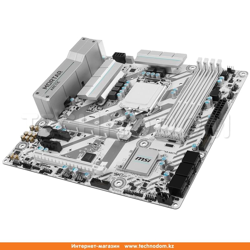 Материнская плата MSI B250M Mortar Arctic LGA1151 4DDR4 PCI-E 2x16 2x1 (HDMI+DP+DVI-D) mATX - фото #2, Technodom.kz