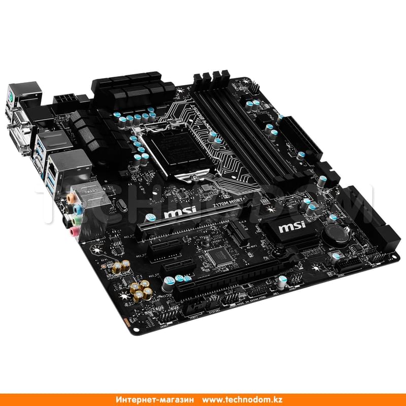 Материнская плата MSI Z170M Mortar LGA1151 4DDR4 PCI-E 2x16 2x1 (HDMI+DVI-D+VGA) mATX - фото #1, Technodom.kz