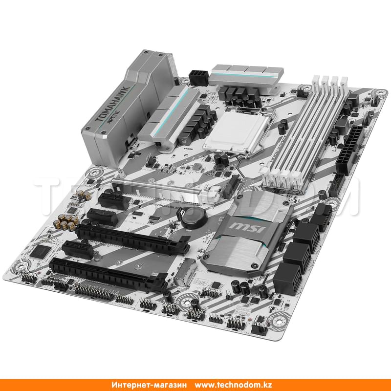 Материнская плата MSI H270 Tomahawk Arctic LGA1151 4DDR4 PCI-E 3x16 3x1 (HDMI+DVI-D) ATX - фото #2, Technodom.kz