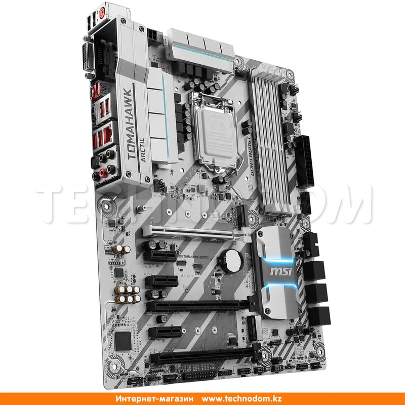 Материнская плата MSI H270 Tomahawk Arctic LGA1151 4DDR4 PCI-E 3x16 3x1 (HDMI+DVI-D) ATX - фото #4, Technodom.kz