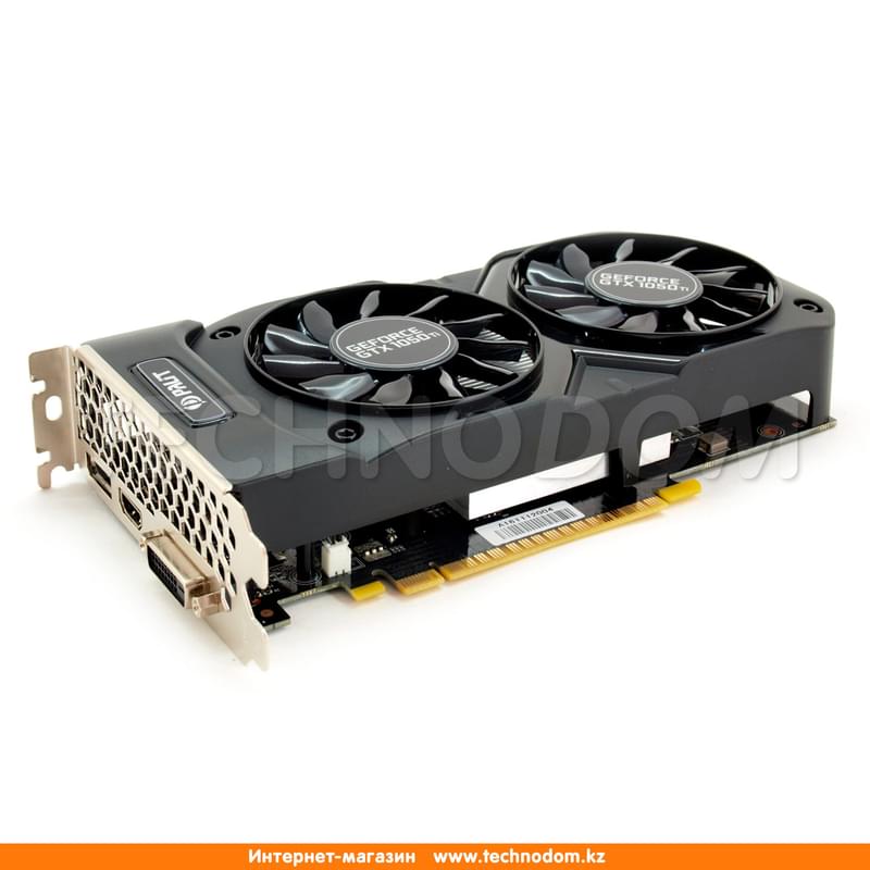 Видеокарта Palit GeForce GTX 1050Ti 4Gb DUAL OC 128bit GDDR5 DVI+HDMI+DP (NE5105TS18G1-1071D) - фото #0, Technodom.kz