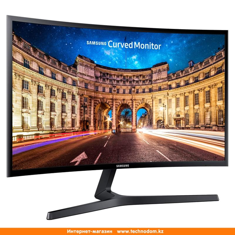 Монитор 24" Samsung LC24F396FHIX/CI 1920х1080 16:9 VA 60ГЦ (HDMI+VGA) Curved Black - фото #1, Technodom.kz