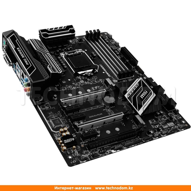 Материнская плата MSI Z270 SLI PLUS LGA1151 4DDR4 PCI-E 3x16 3x1 (HDMI+DVI-D) ATX - фото #3, Technodom.kz