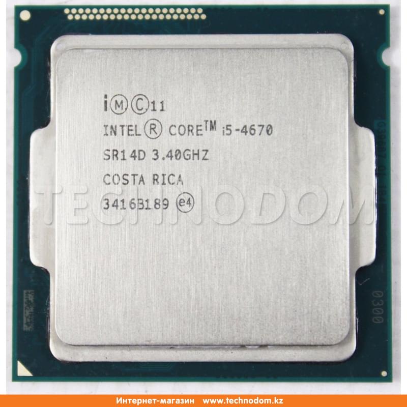 Процессор Intel Core i5-4670 (C4/T4, 6M Cache, 3.4 up to 3.8GHz) LGA1150 OEM - фото #0, Technodom.kz