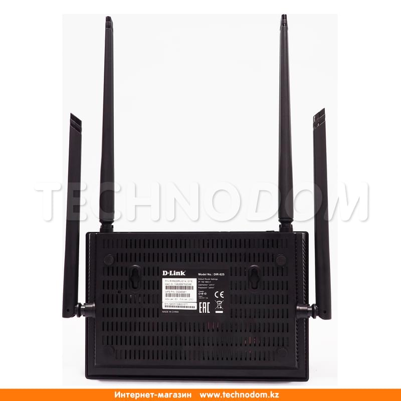 Беспроводной маршрутизатор, D-Link DIR-825 Dual Band, 4 порта + Wi-Fi + USB,до 867 Mbps (DIR-825/G1) - фото #3, Technodom.kz