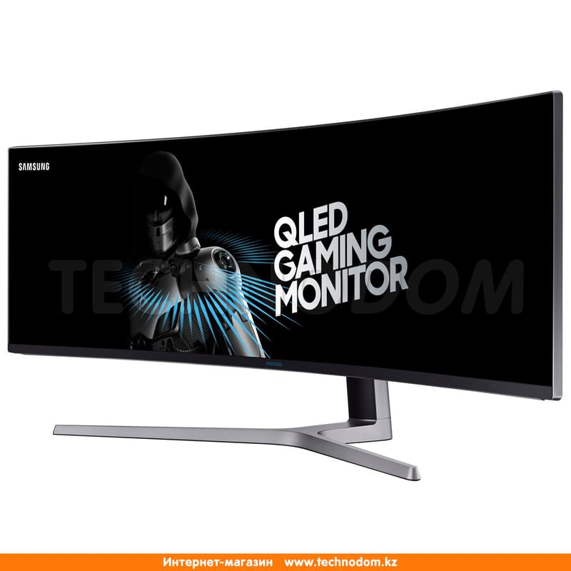 Монитор Игровой 49" Samsung LC49HG90DMIXCI 3840х1080 32:9 VA 144ГЦ (HDMI+DP+MiniDP) Curved Black - фото #1, Technodom.kz
