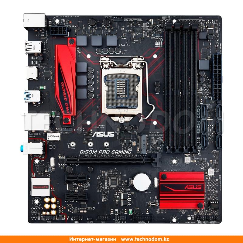 Материнская плата Asus B150M PRO Gaming LGA1151 4DDR4 PCI-E 1x16 2x1 (HDMI) mATX - фото #0, Technodom.kz