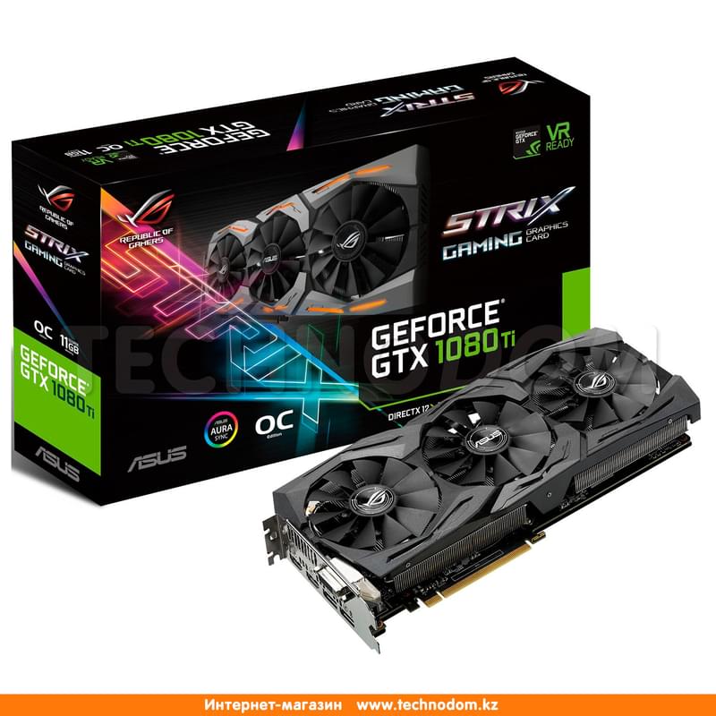Asus GeForce GTX 1080 Ti ROG Strix Gaming 11Gb 352bit GDDR5X ROG STRIX GTX1080TI O11G GA