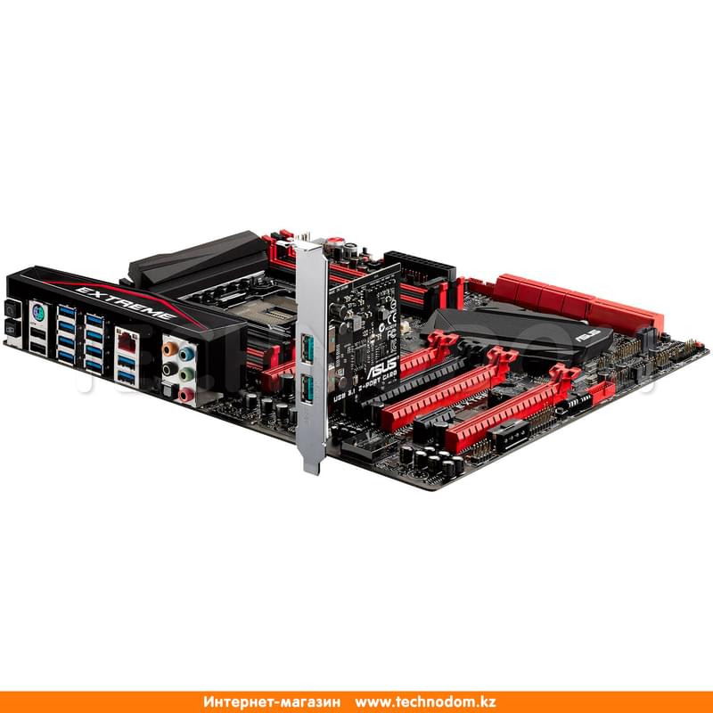 Материнская плата Asus RAMPAGE V EXTREME/U3.1 LGA2011-3 X99 8DDR4 PCI-E 5x16 1x1 ATX - фото #1, Technodom.kz