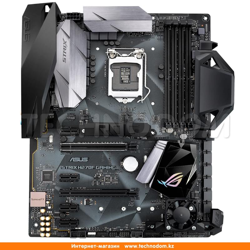 Материнская плата Asus STRIX H270F Gaming LGA1151 4DDR4 PCI-E 2x16 4x1 (HDMI+DP+DVI-D) ATX - фото #2, Technodom.kz